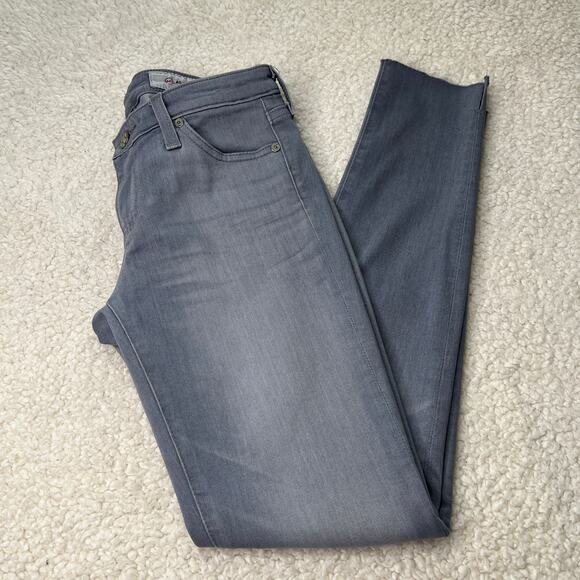 AG Denim The Legging Ankle Super Skinny  Gray Jean 25R - Picture 1 of 12